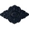 Ekena Millwork Ashford Ceiling Medallion, Hand-Painted Midnight Dream, 42 3/4"W x 28 7/8"H x 1"P CM42X28ASMDF - alternate 1